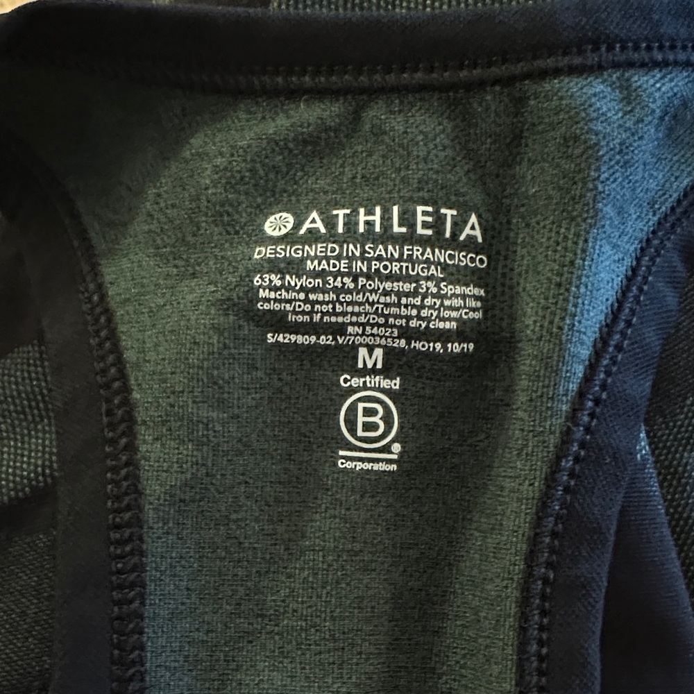 Athleta Black Camo Tank Top - Picture 3 of 3